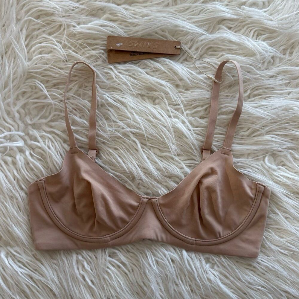 Skims Fits Everybody Unlined Demi Bra Clay Size 34A